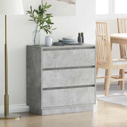 Noćni ormar Betonski sivi 71 x 34,5 x 75 cm Konstruirano drvo