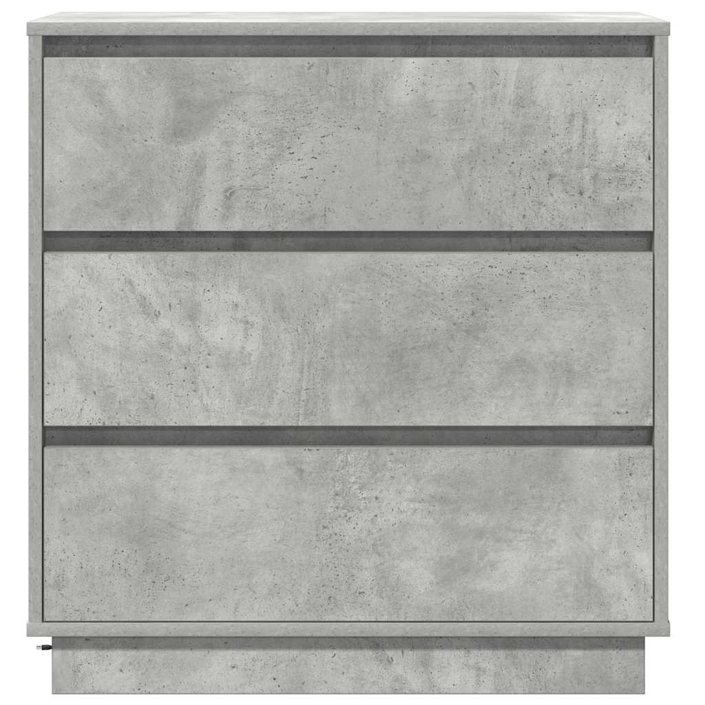 Noćni ormar Betonski sivi 71 x 34,5 x 75 cm Konstruirano drvo