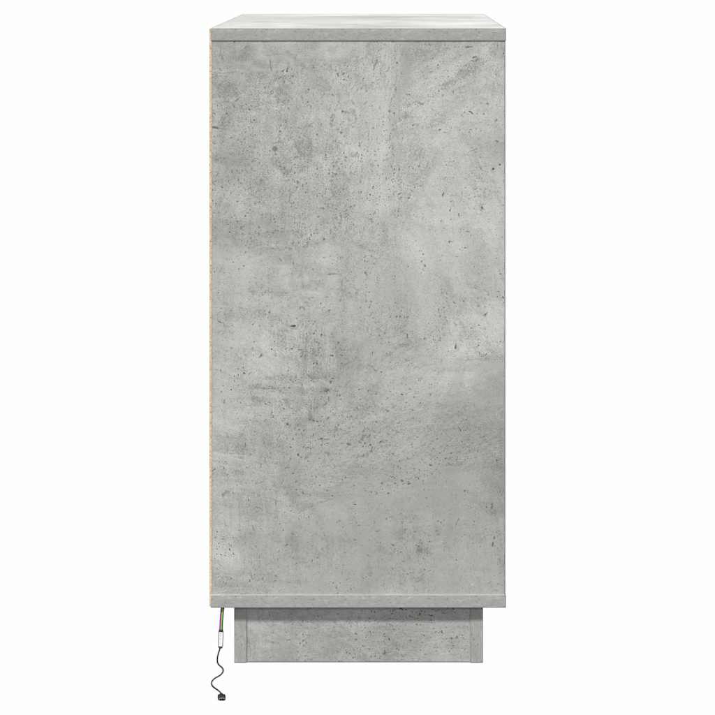 Noćni ormar Betonski sivi 71 x 34,5 x 75 cm Konstruirano drvo