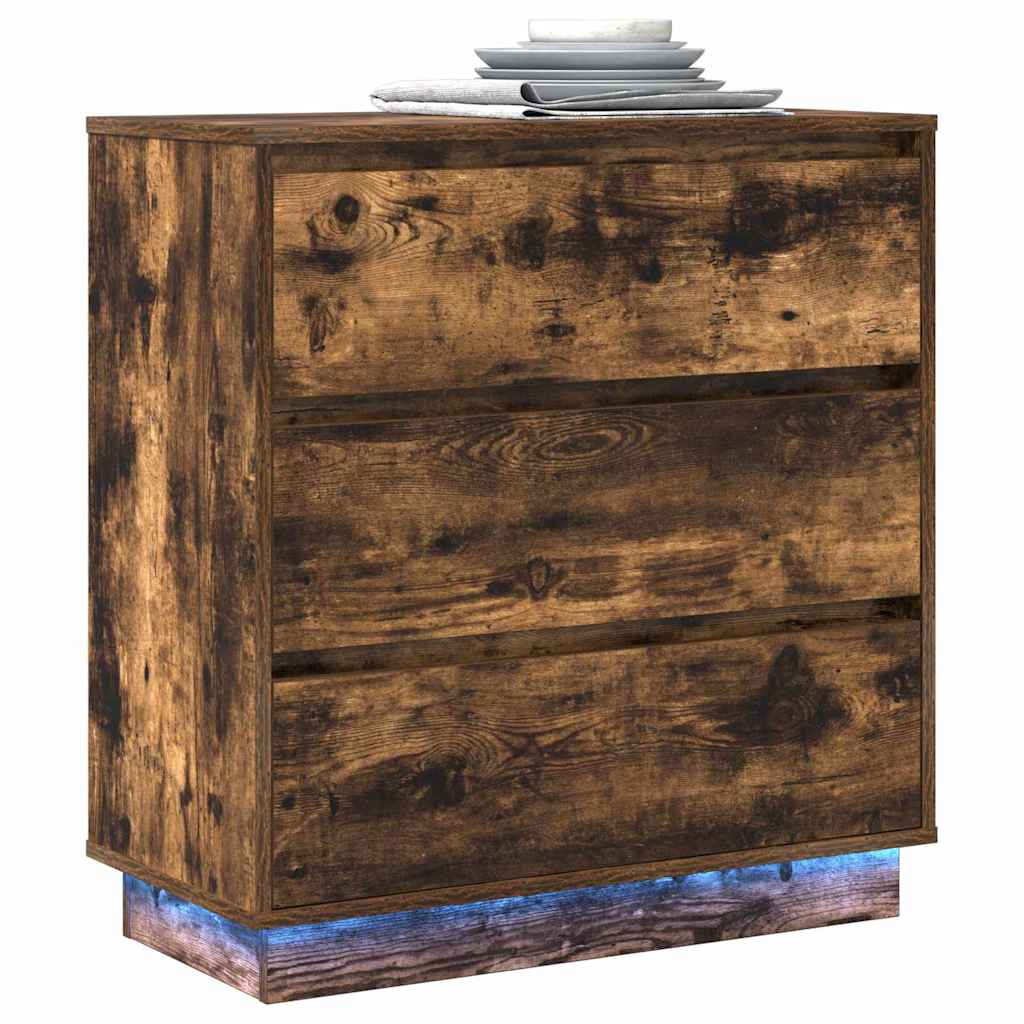 Noćni ormar Dimljeni hrast 71 x 34,5 x 75 cm Konstruirano drvo