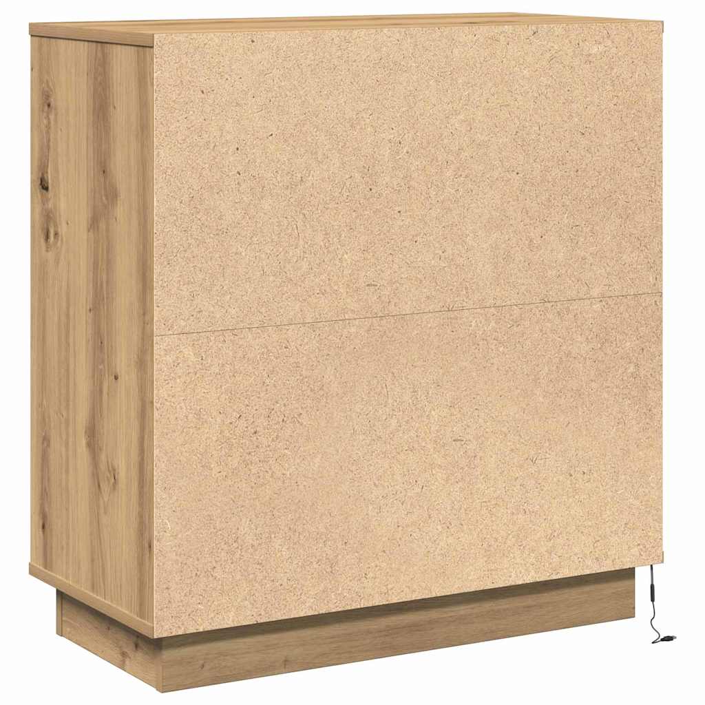 Noćni ormar s ladicama Umjetnički hrast 71 x 34,5 x 75 cm