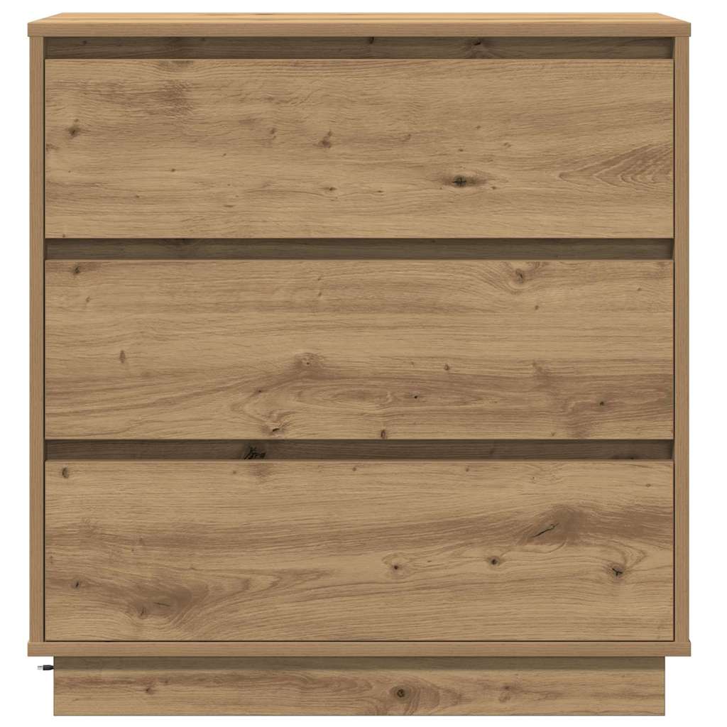 Noćni ormar s ladicama Umjetnički hrast 71 x 34,5 x 75 cm