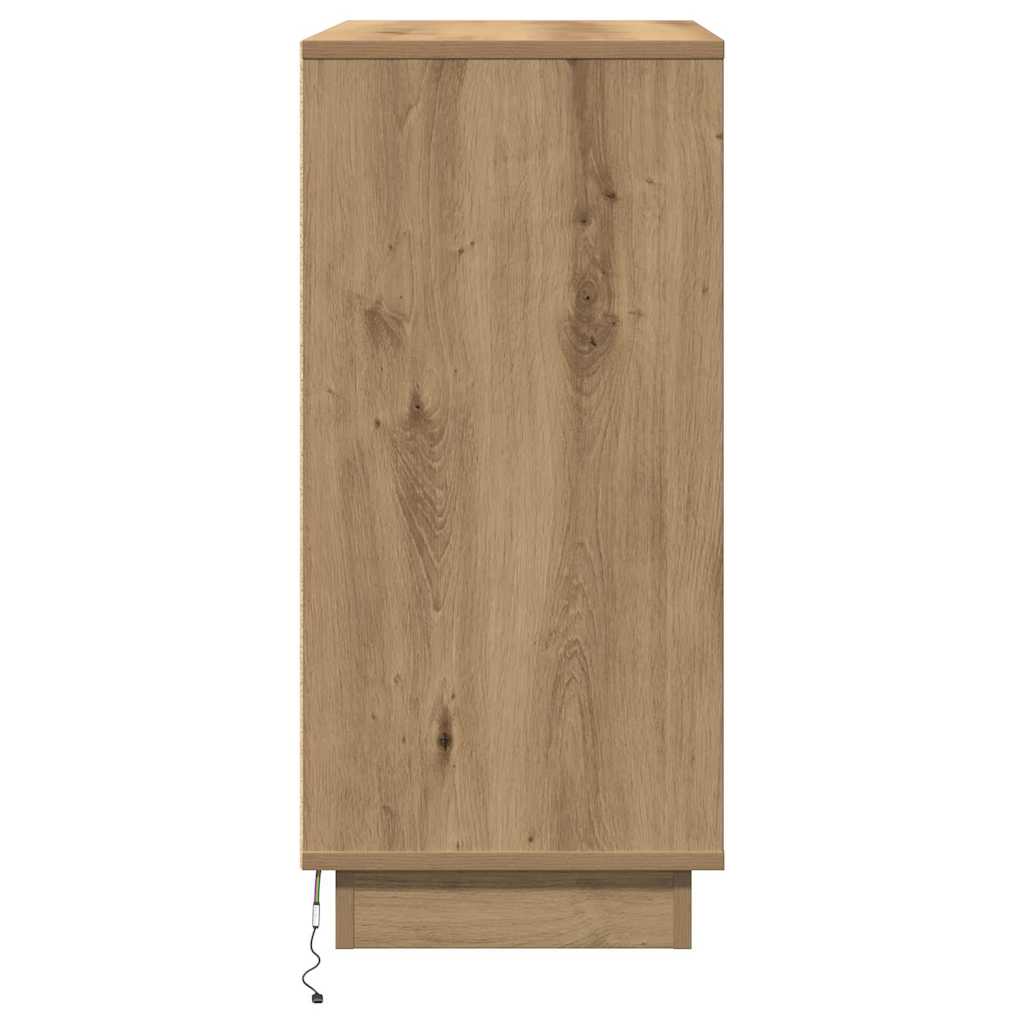 Noćni ormar s ladicama Umjetnički hrast 71 x 34,5 x 75 cm