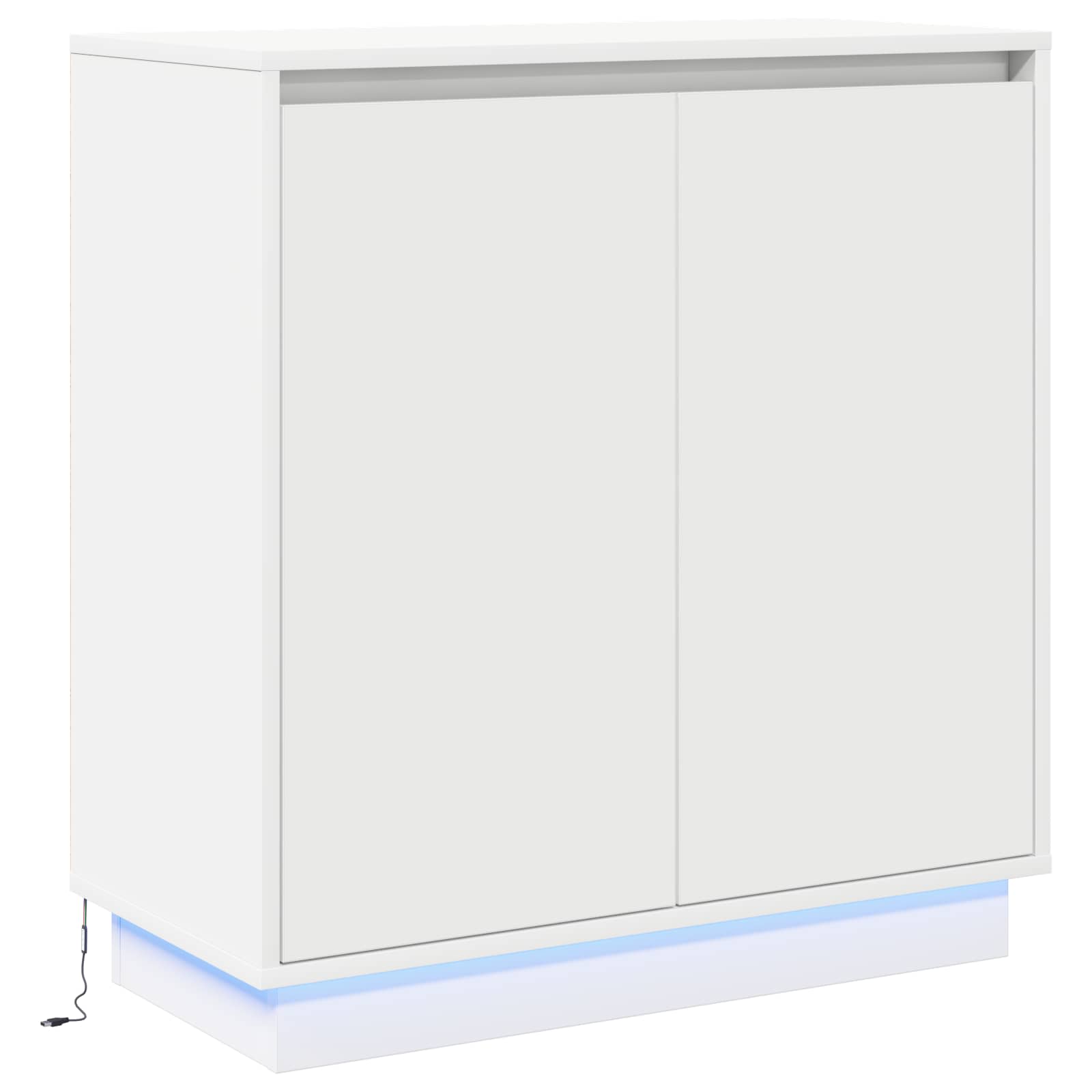 LED komoda za Bijela 71 x 34,5 x 75 cm Konstruirano drvo