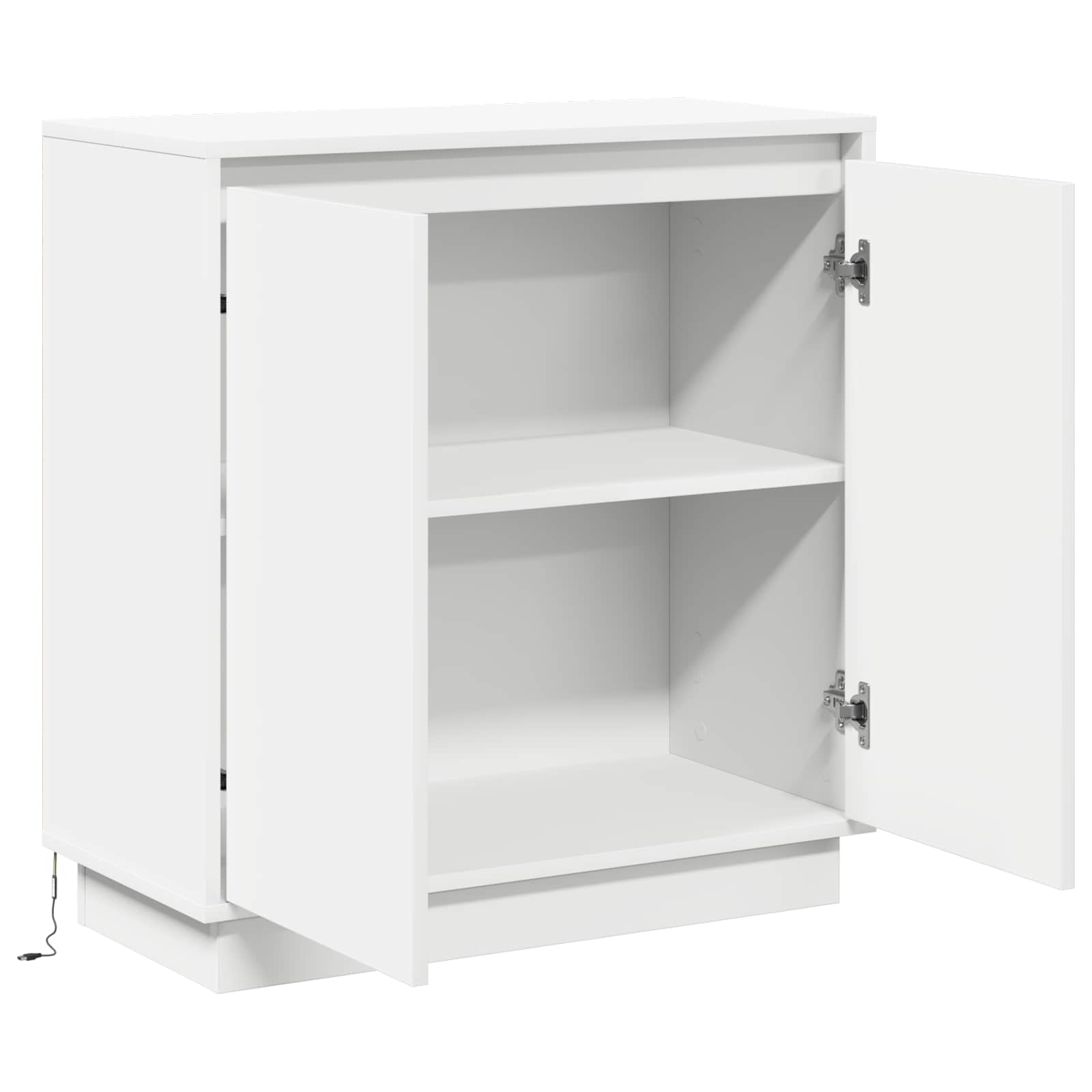 LED komoda za Bijela 71 x 34,5 x 75 cm Konstruirano drvo