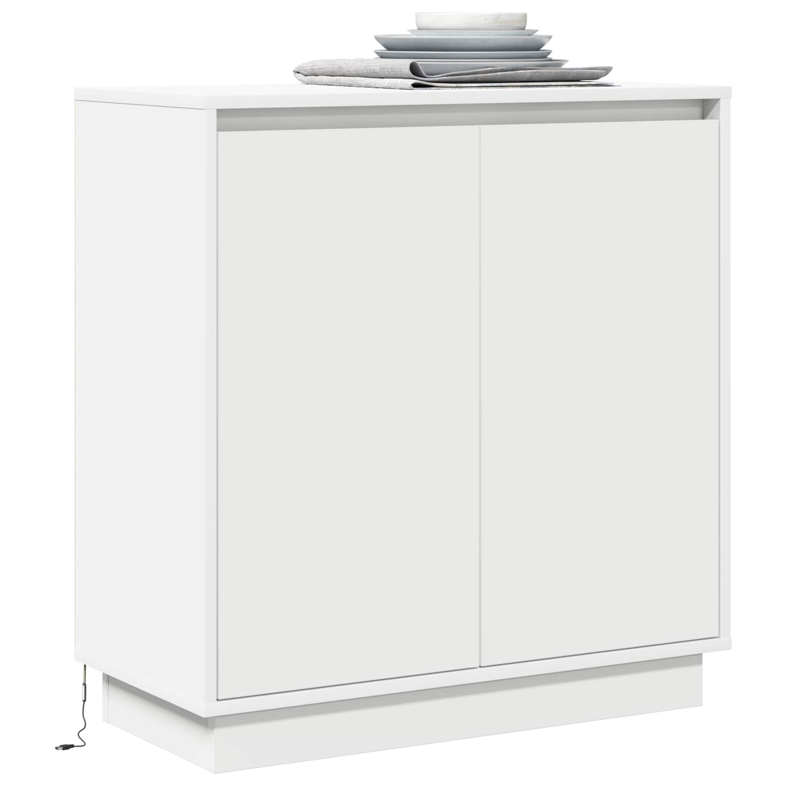 LED komoda za Bijela 71 x 34,5 x 75 cm Konstruirano drvo