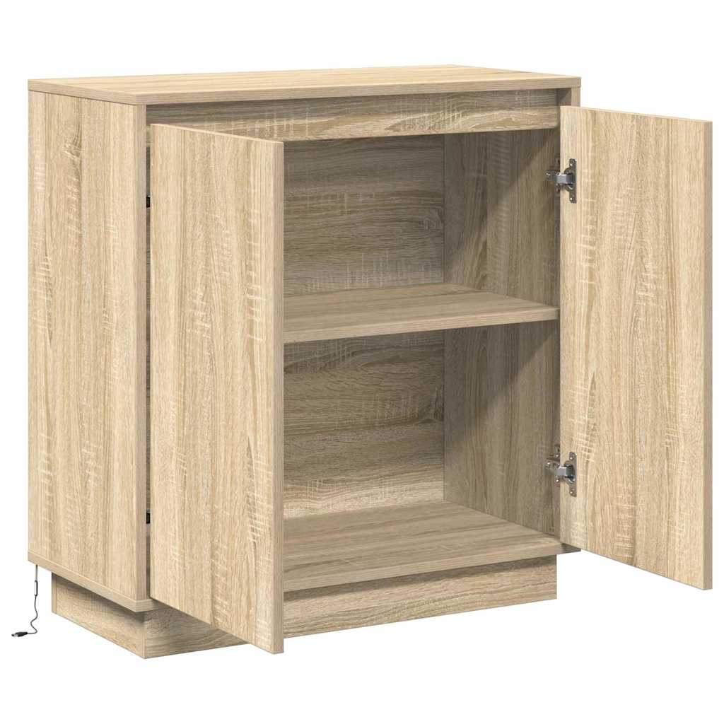 LED komoda za Hrast sonoma 71 x 34,5 x 75 cm Konstruirano drvo