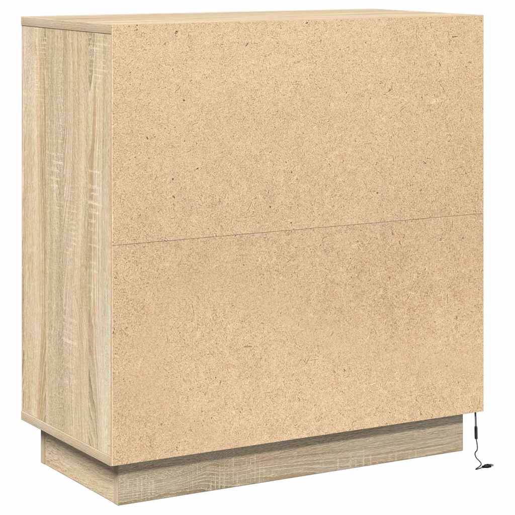 LED komoda za Hrast sonoma 71 x 34,5 x 75 cm Konstruirano drvo