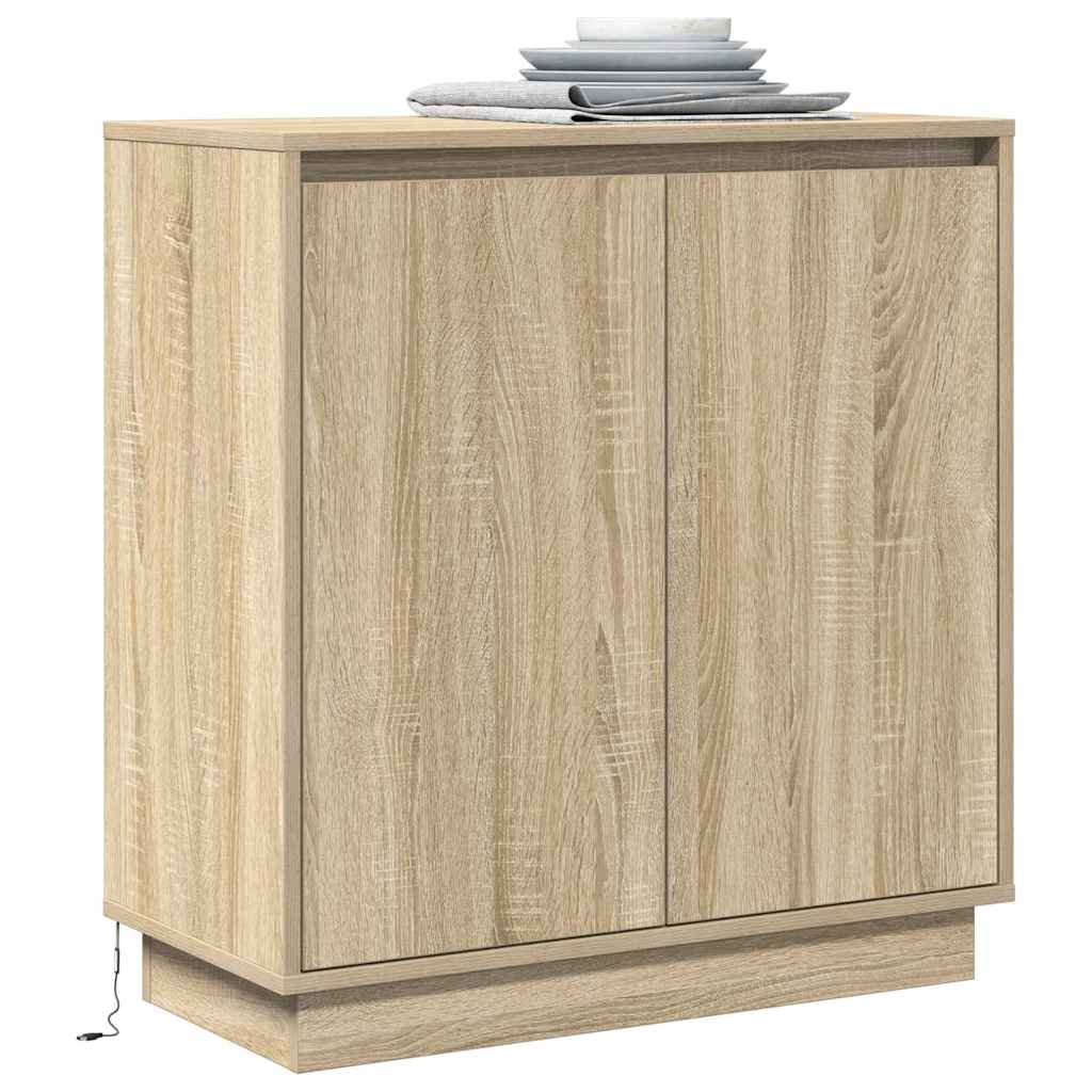 LED komoda za Hrast sonoma 71 x 34,5 x 75 cm Konstruirano drvo