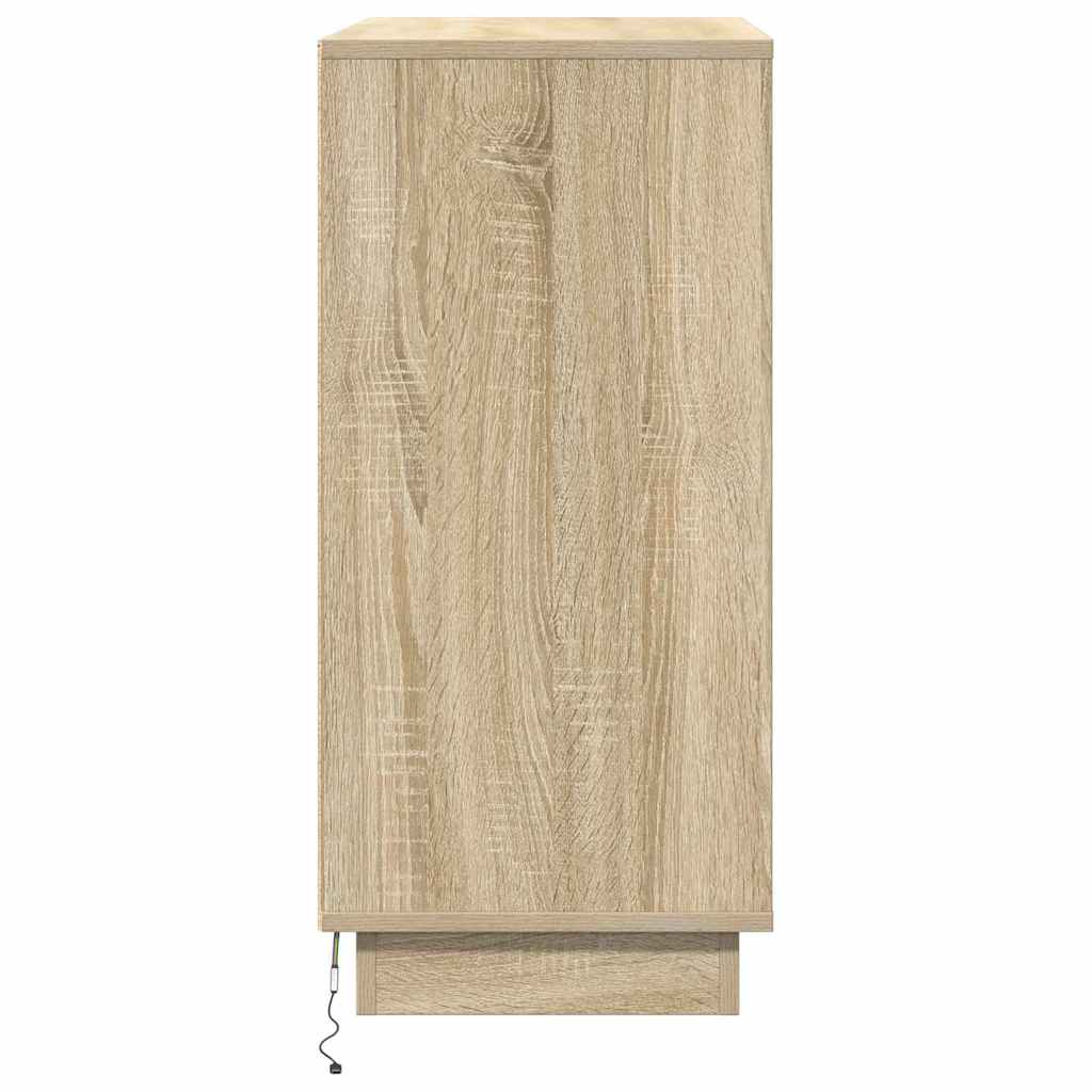 LED komoda za Hrast sonoma 71 x 34,5 x 75 cm Konstruirano drvo