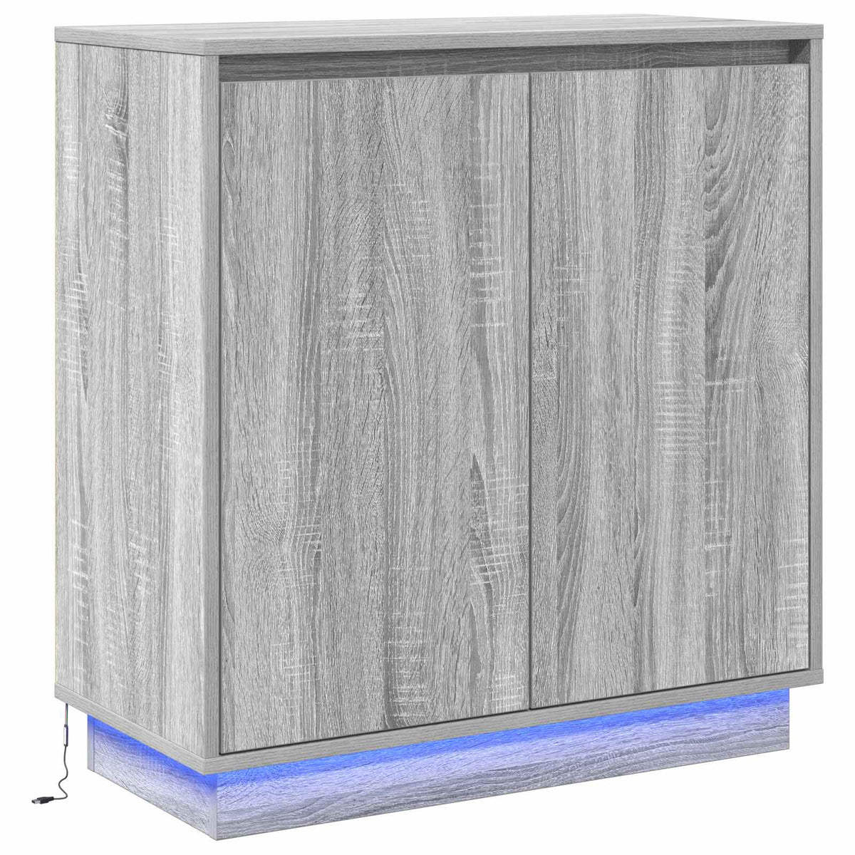 LED komoda za Siva sonoma 71 x 34,5 x 75 cm Konstruirano drvo