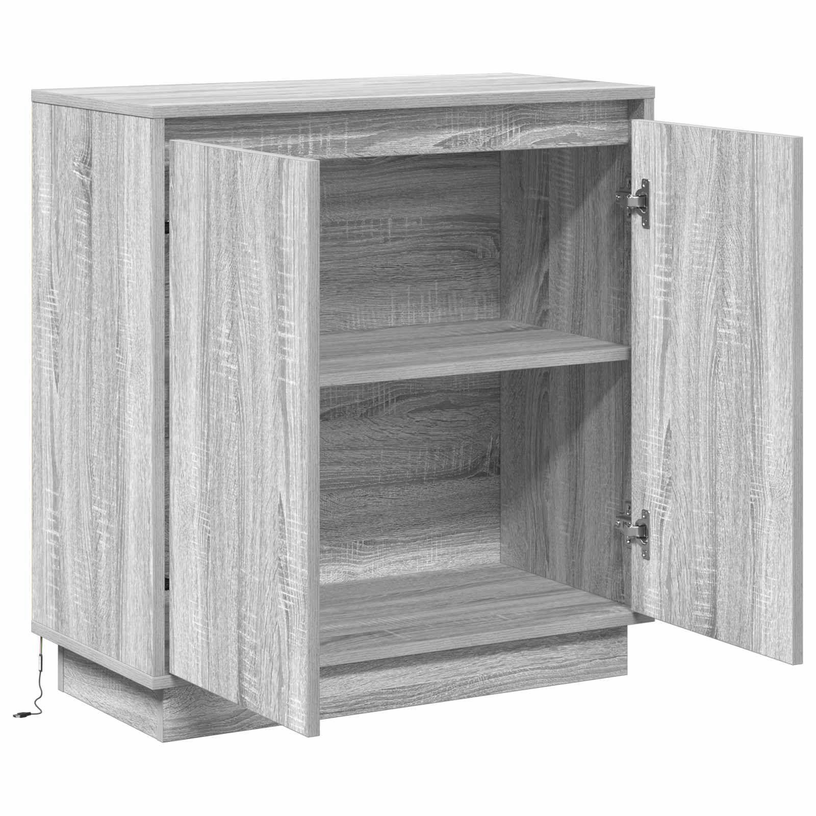 LED komoda za Siva sonoma 71 x 34,5 x 75 cm Konstruirano drvo