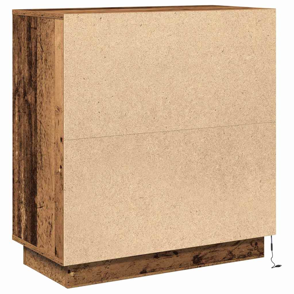 LED komoda za Staro drvo 71 x 34,5 x 75 cm Konstruirano drvo