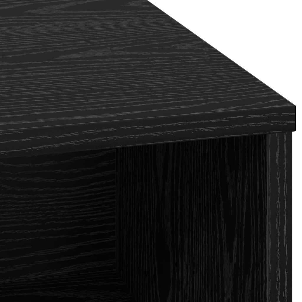 LED komoda Crni hrast 71 x 34,5 x 75 cm Konstruirano drvo