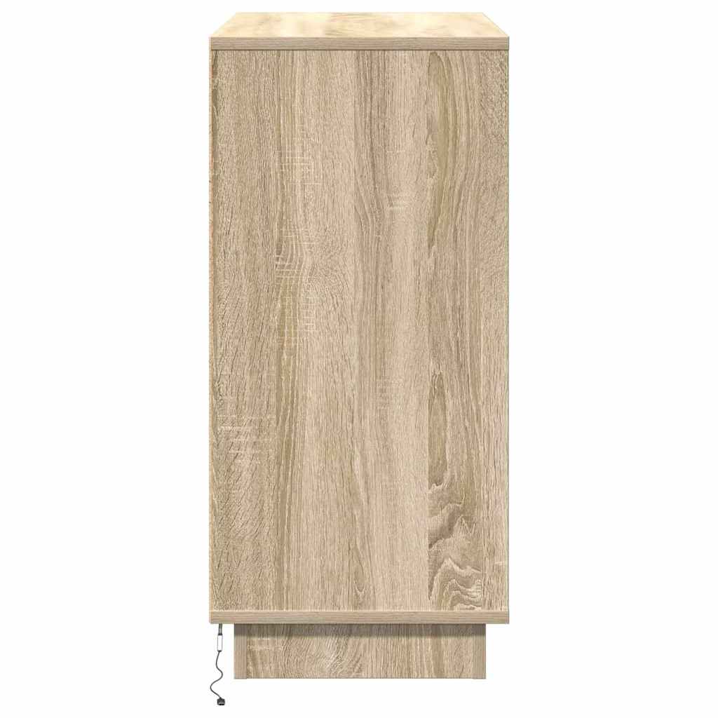 LED komoda Sonoma hrast 71 x 34,5 x 75 cm Konstruirano drvo