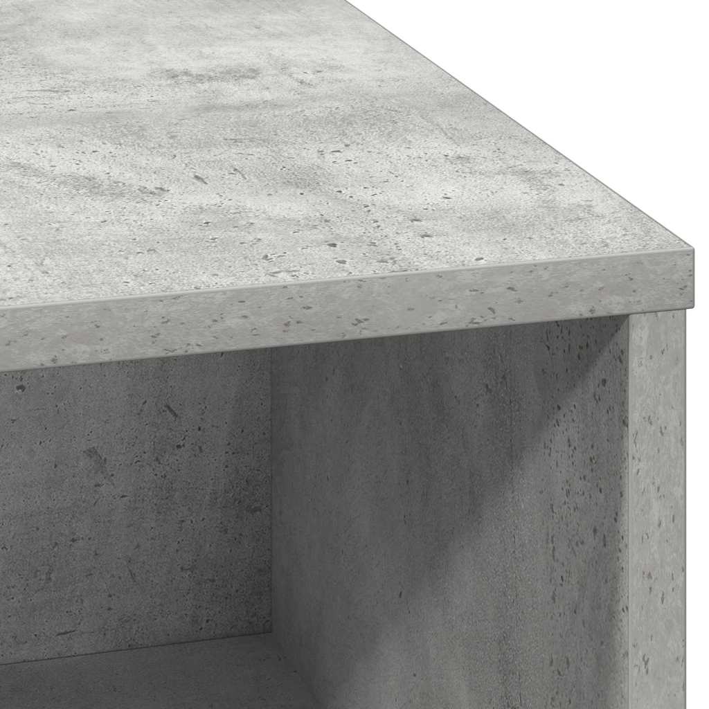 LED komoda Beton siva 71 x 34,5 x 75 cm Konstruirano drvo