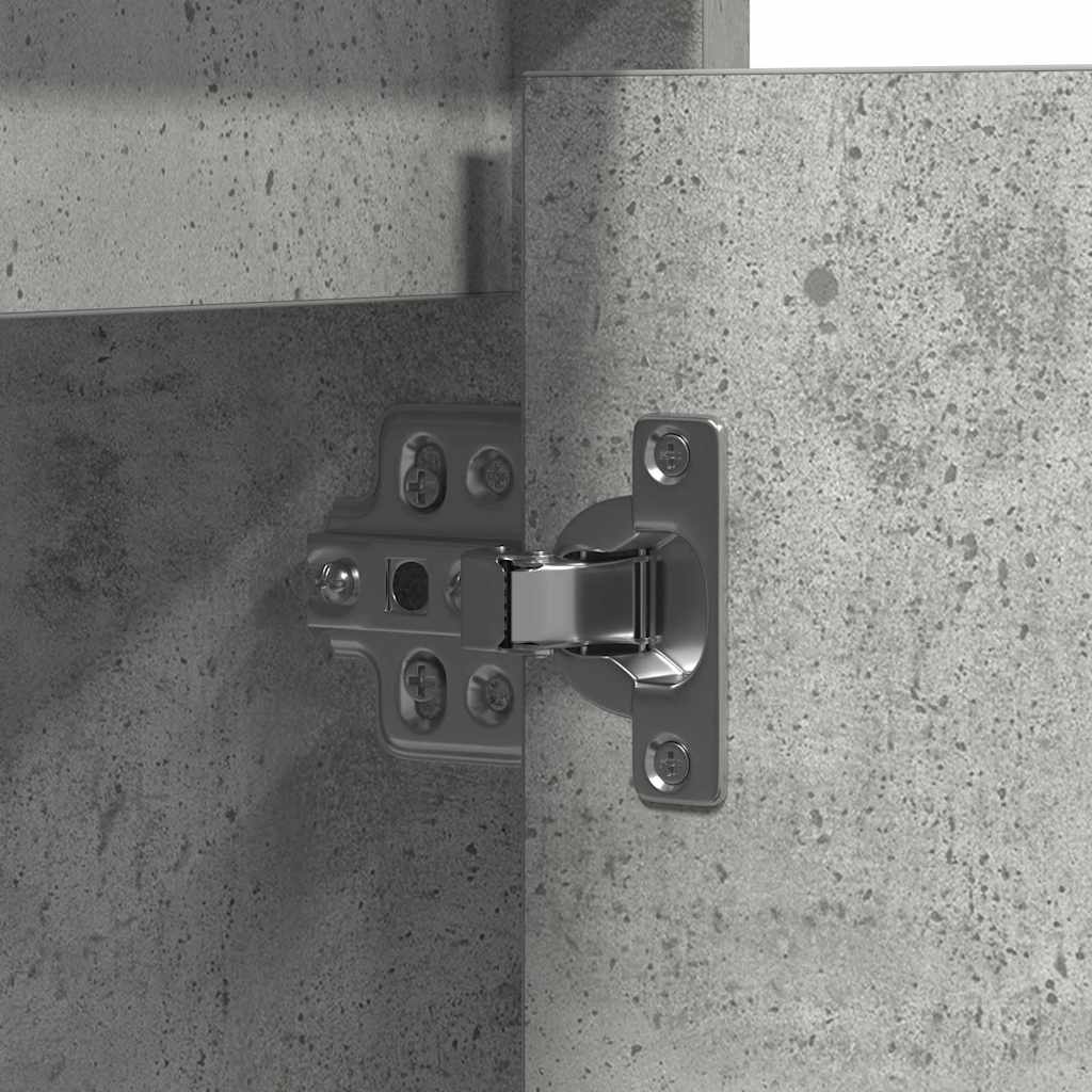 LED komoda Beton siva 71 x 34,5 x 75 cm Konstruirano drvo