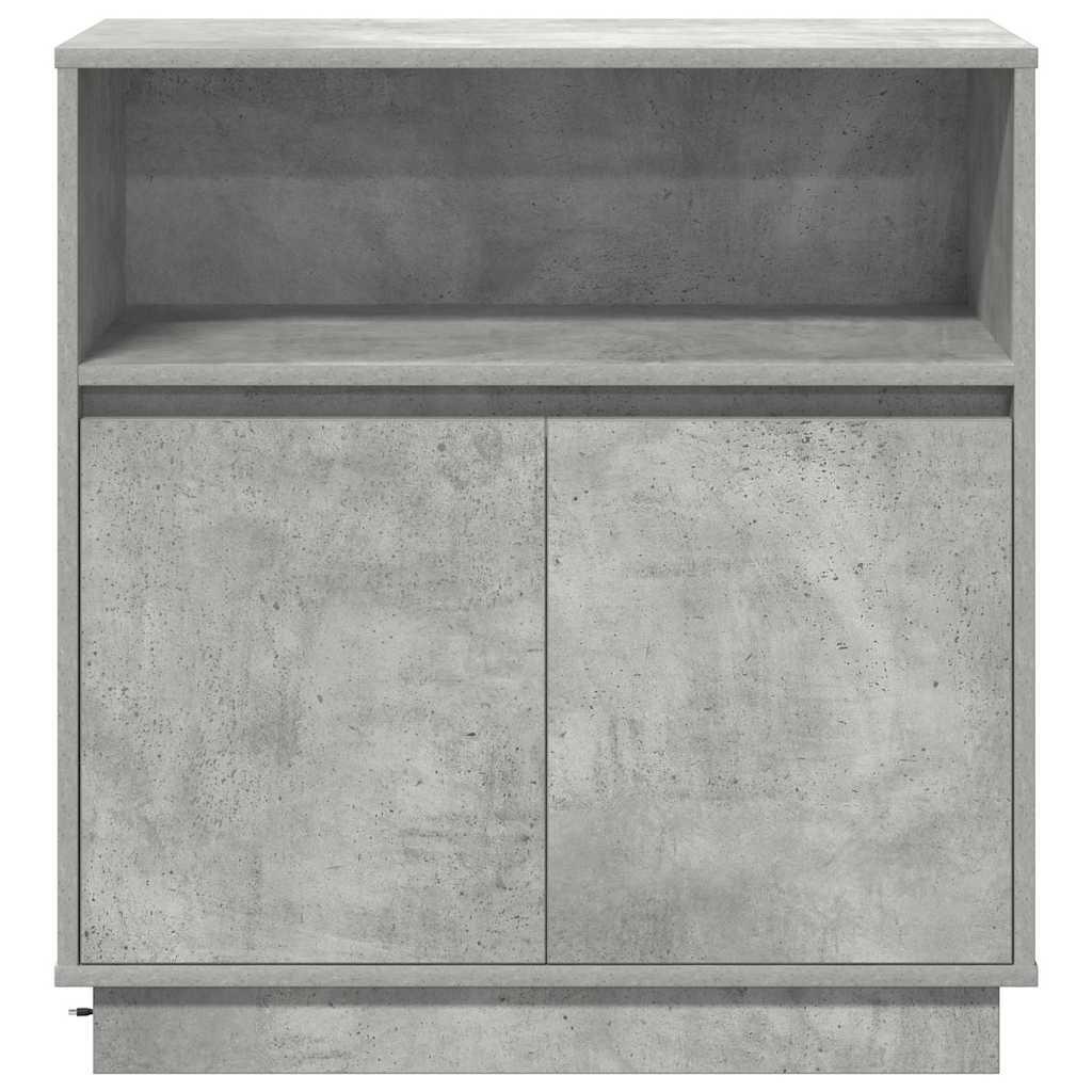 LED komoda Beton siva 71 x 34,5 x 75 cm Konstruirano drvo