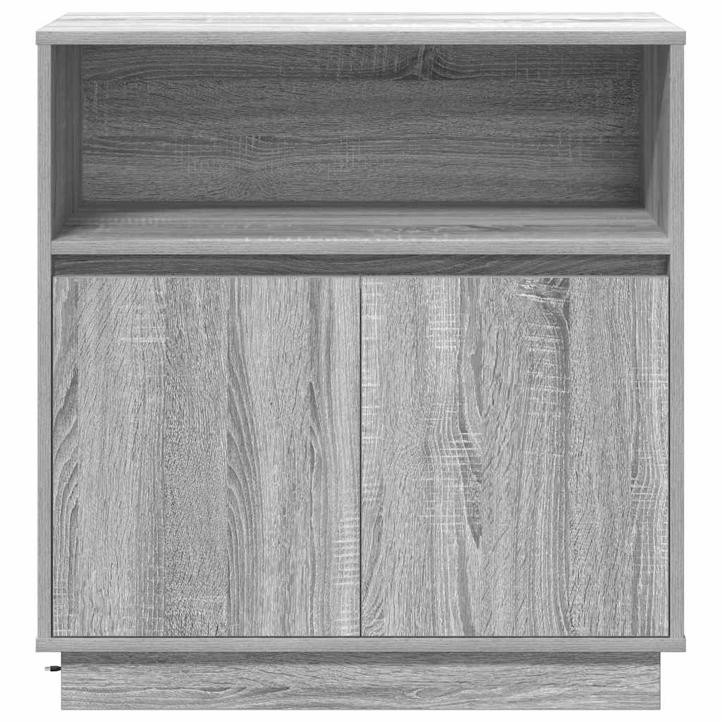 LED komoda Siva Sonoma 71 x 34,5 x 75 cm Konstruirano drvo