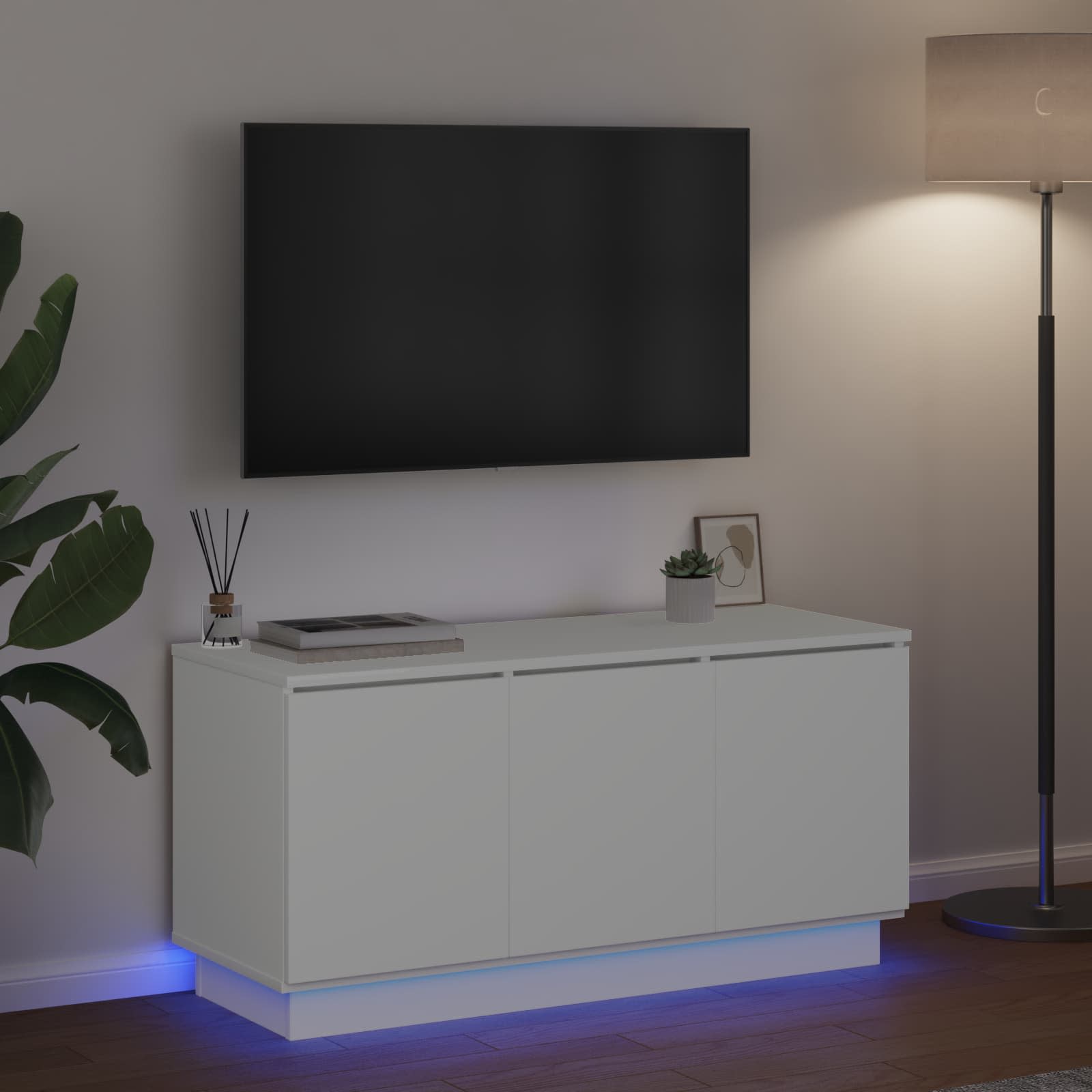 TV ormar Bijelo 100 x 38 x 49 cm Konstruirano drvo