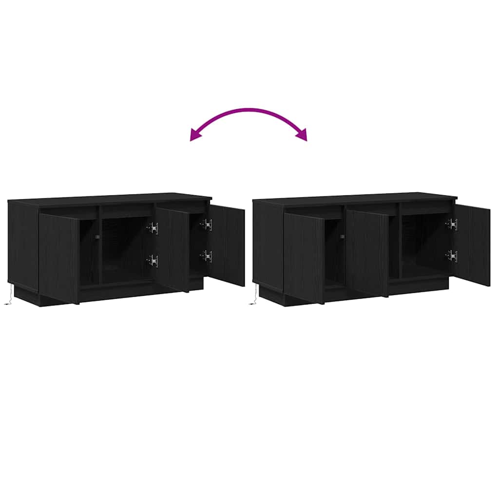TV ormar Crni hrast 100 x 38 x 49 cm Konstruirano drvo
