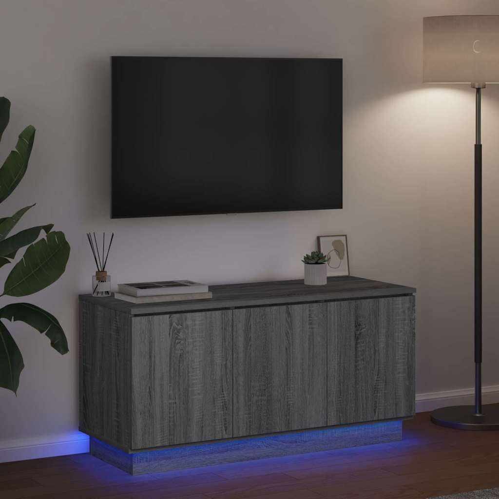 TV ormar Siva Sonoma 100 x 38 x 49 cm Konstruirano drvo