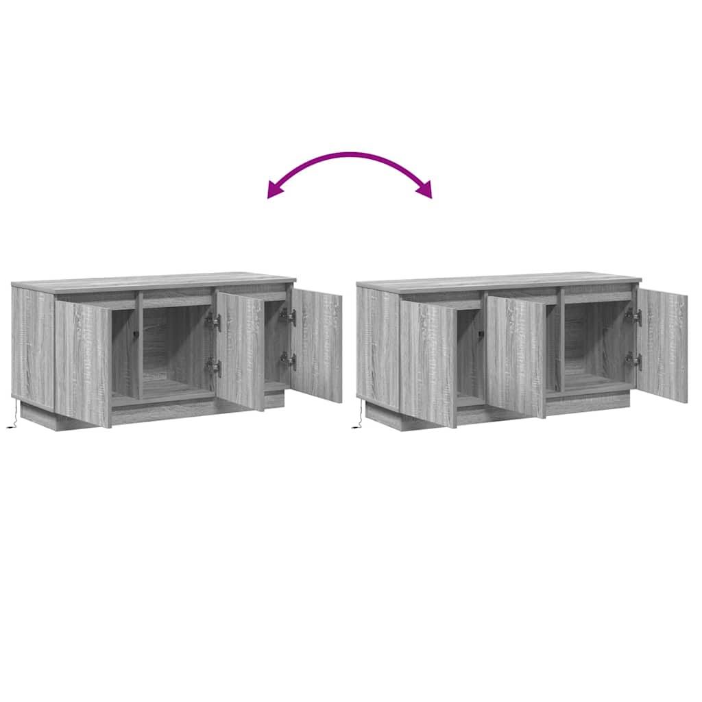 TV ormar Siva Sonoma 100 x 38 x 49 cm Konstruirano drvo