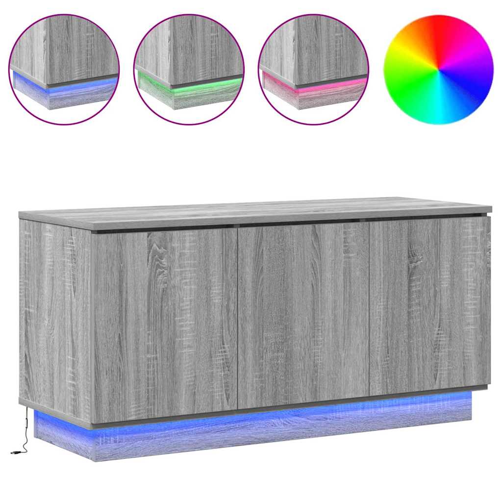 TV ormar Siva Sonoma 100 x 38 x 49 cm Konstruirano drvo