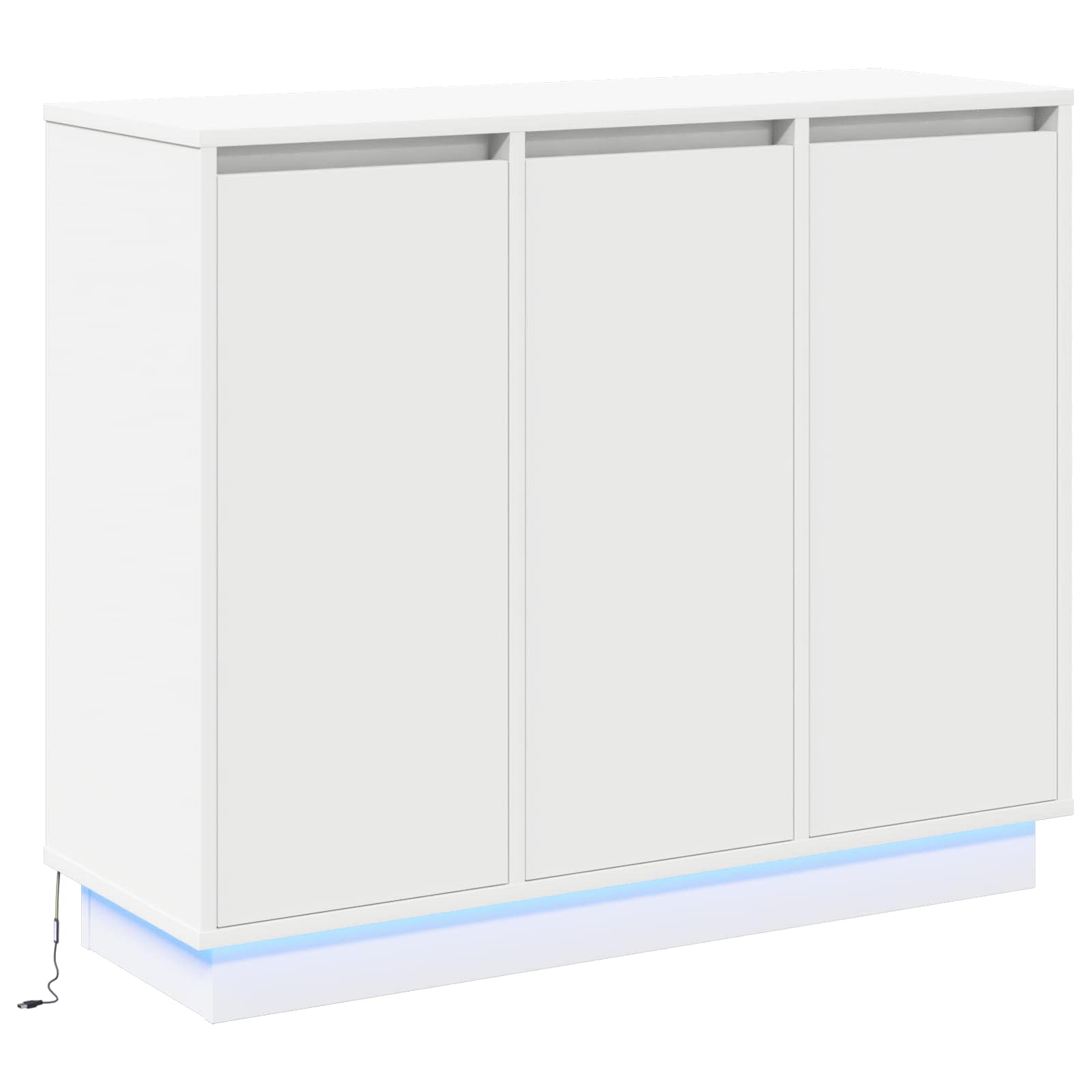 LED komoda Bijelo 90 x 32 x 75 cm Konstruirano drvo