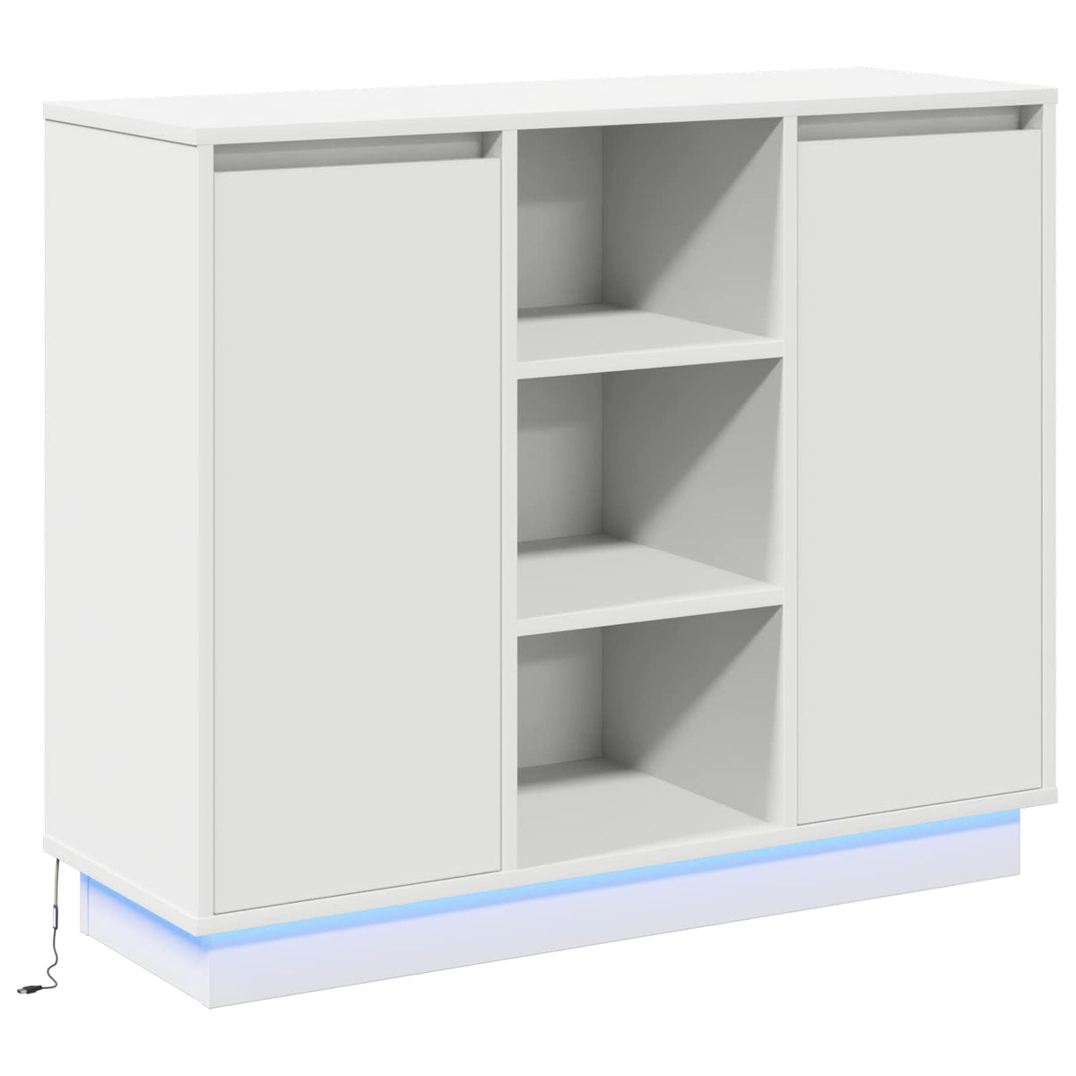 LED komoda Bijelo 90 x 32 x 75 cm Konstruirano drvo
