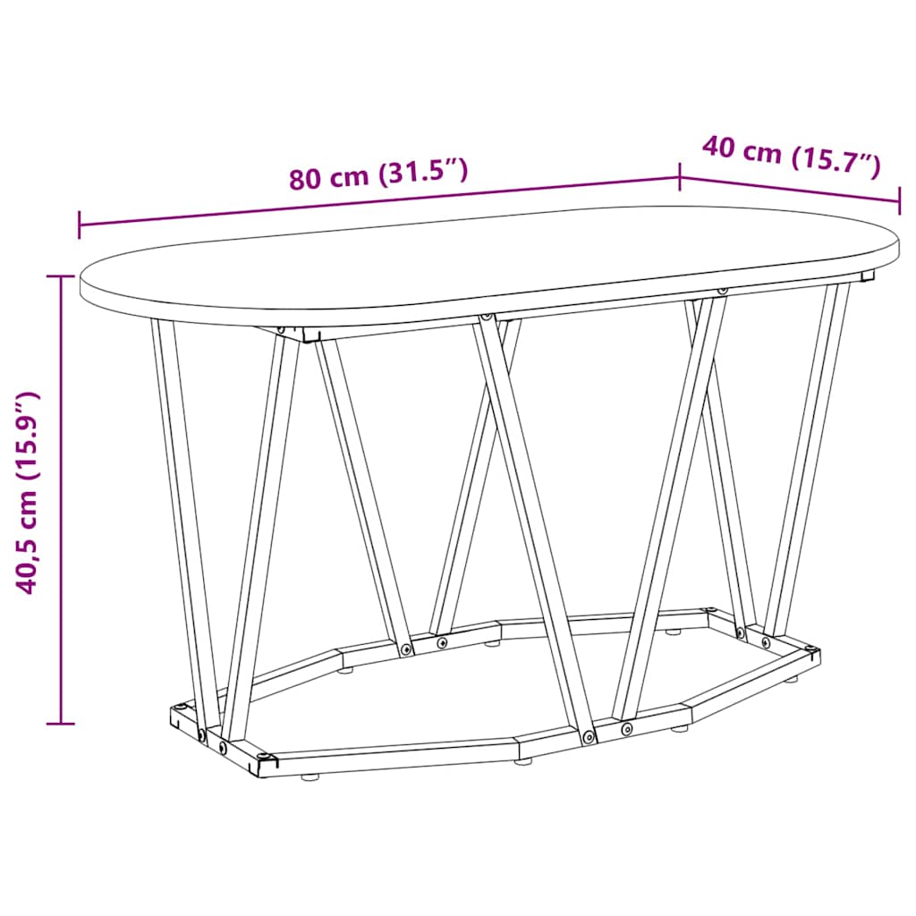 Kava Stol Sonoma hrast 80 x 40 x 40.5 cm