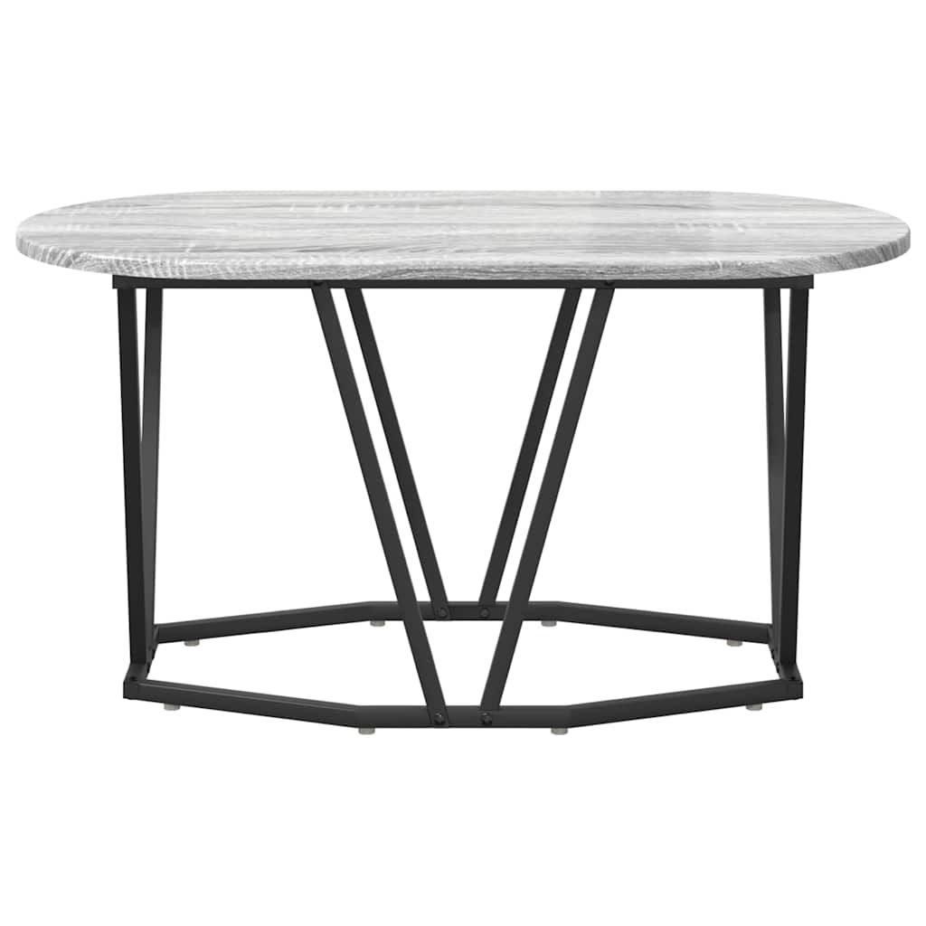 Kava Stol Siva 80 x 40 x 40.5 cm Projektirano drvo i metal