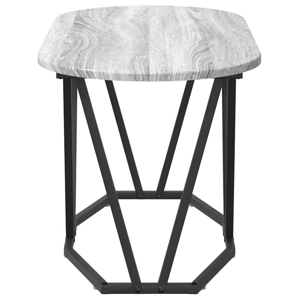 Kava Stol Siva 80 x 40 x 40.5 cm Projektirano drvo i metal