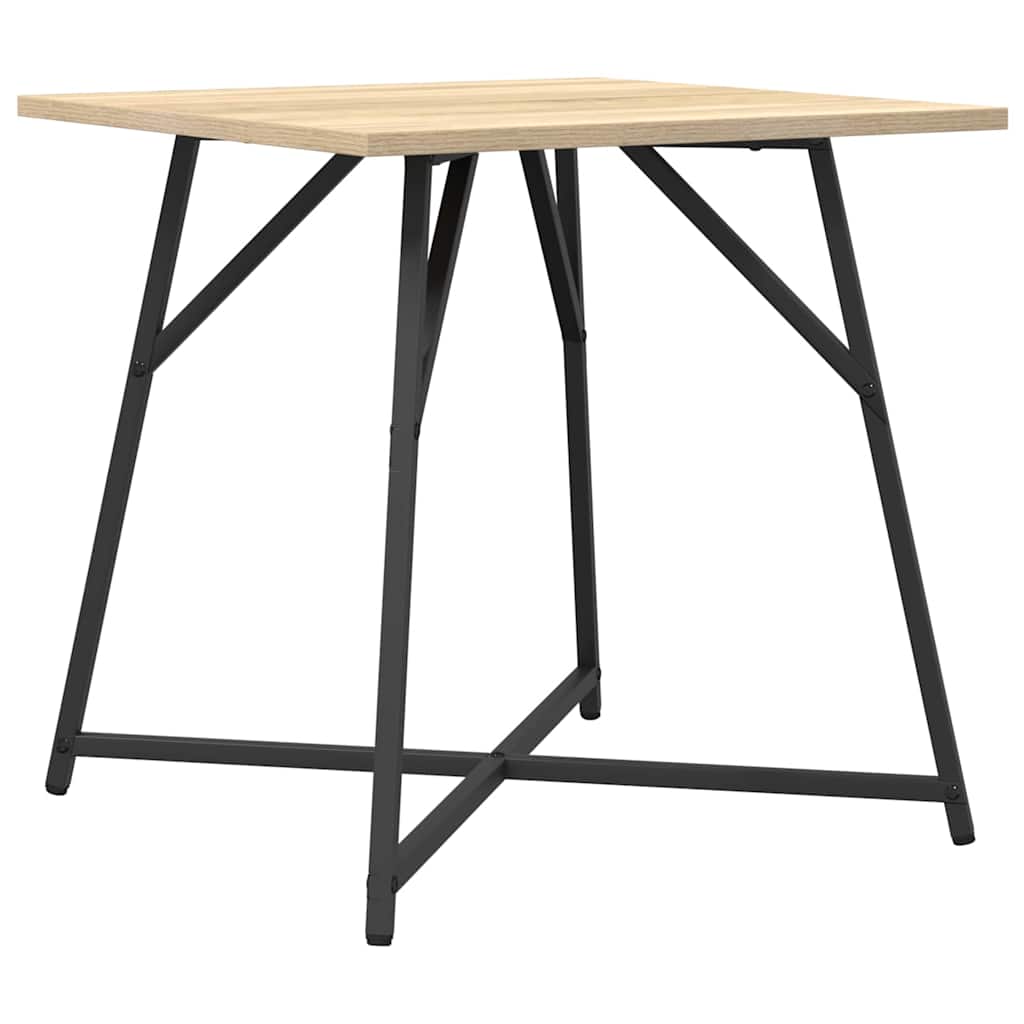 Set pomoćnih stolića 2 pcs Sonoma hrast i crna