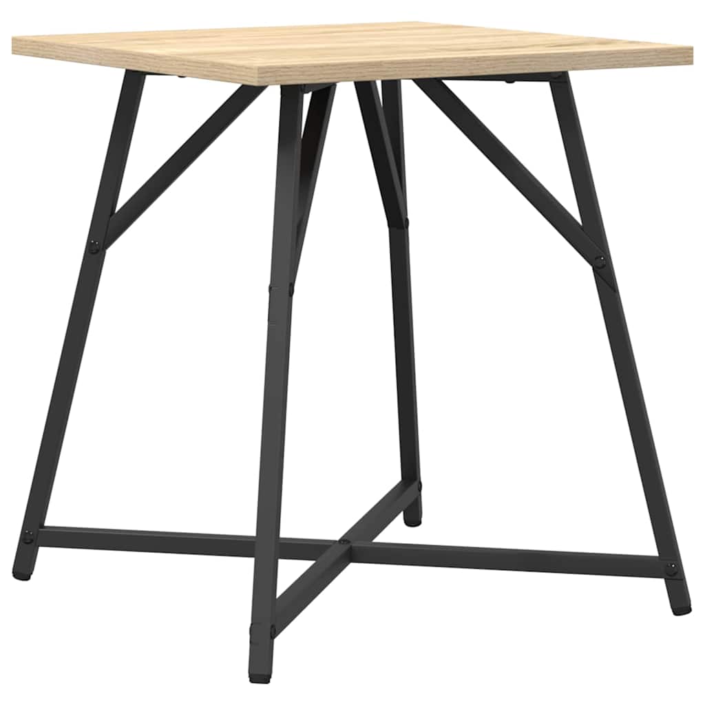 Set pomoćnih stolića 2 pcs Sonoma hrast i crna
