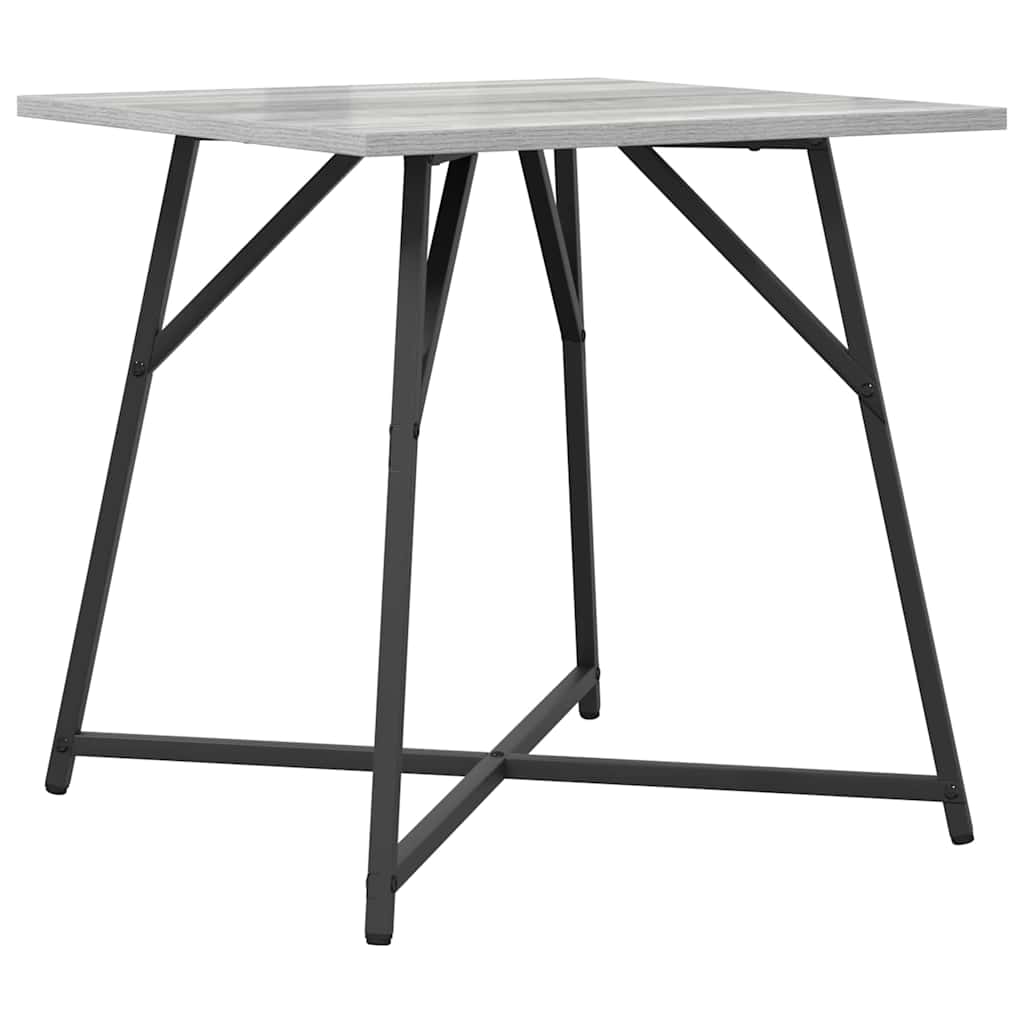 Set pomoćnih stolića 2 pcs Siva Sonoma i crna