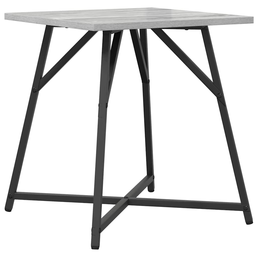 Set pomoćnih stolića 2 pcs Siva Sonoma i crna