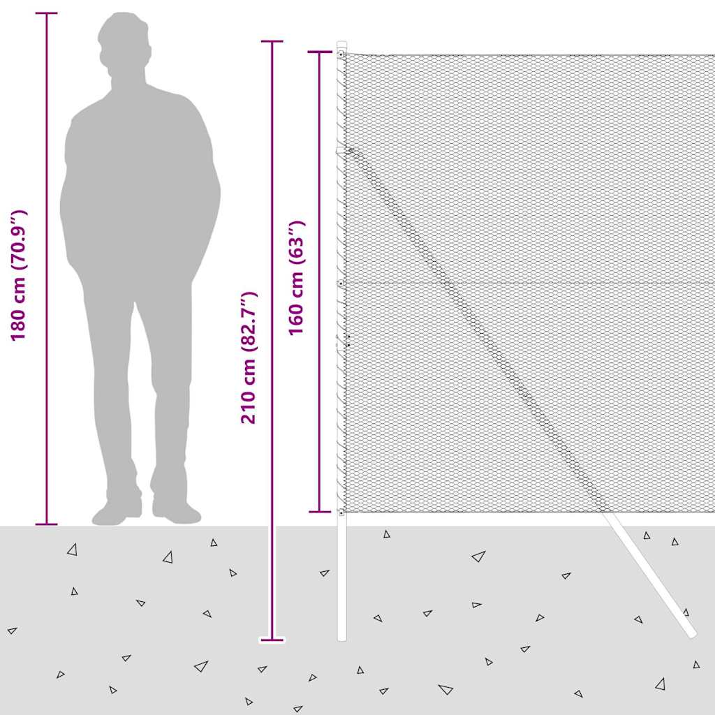 Sukladni osnovni dodatak za hexagonalnu ogradu 50 x 1,6 m Mreža