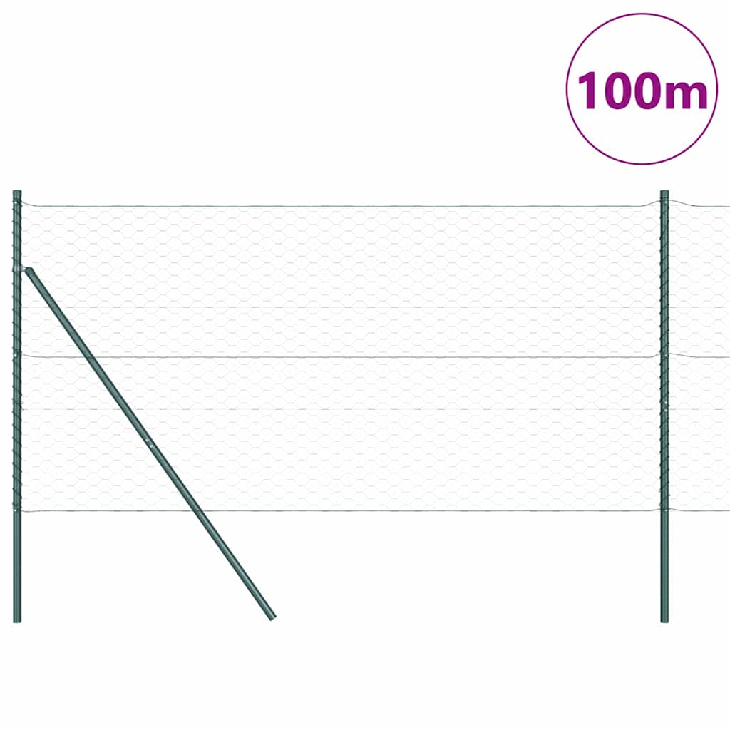 Sukladni osnovni dodatak za hexagonalnu ogradu 100 x 1 m Zelena