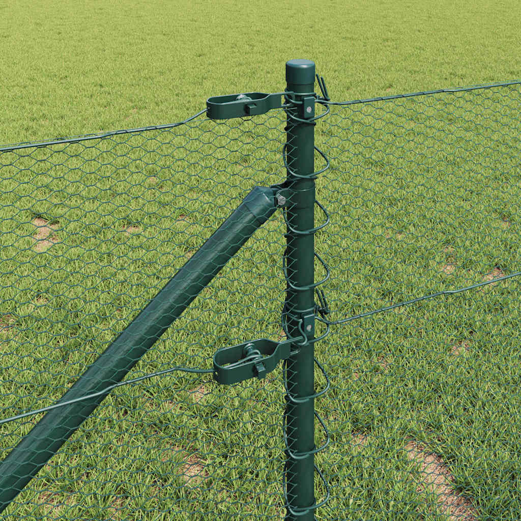 Heksagonalna ograda s stubom 10 x 0,8 m Čelik premazan PVC-om