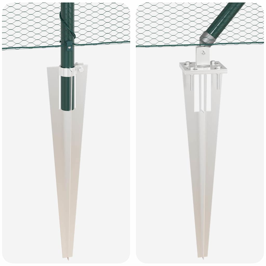 Heksagonalna ograda s stubom 25 x 1,2 m Čelik premazan PVC-om