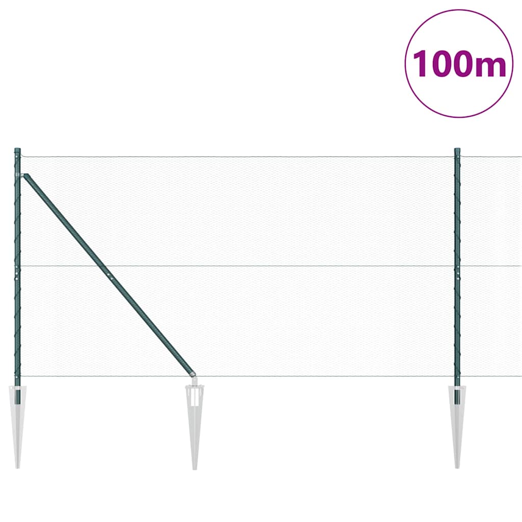 Heksagonalna ograda s stubom 100 x 1,2 m Čelik premazan PVC-om