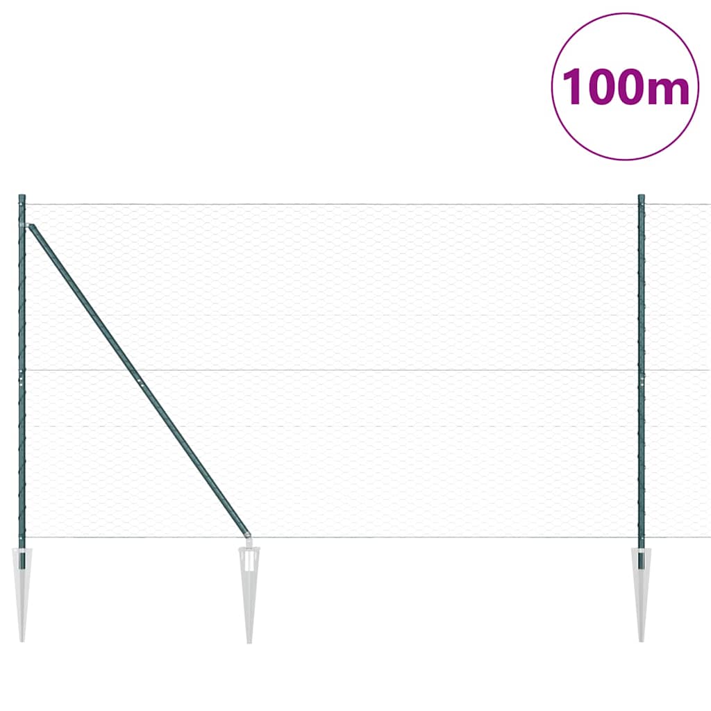 Zavareno žičano ograđivanje s bodljama 100 x 1,6 m (Š x V)