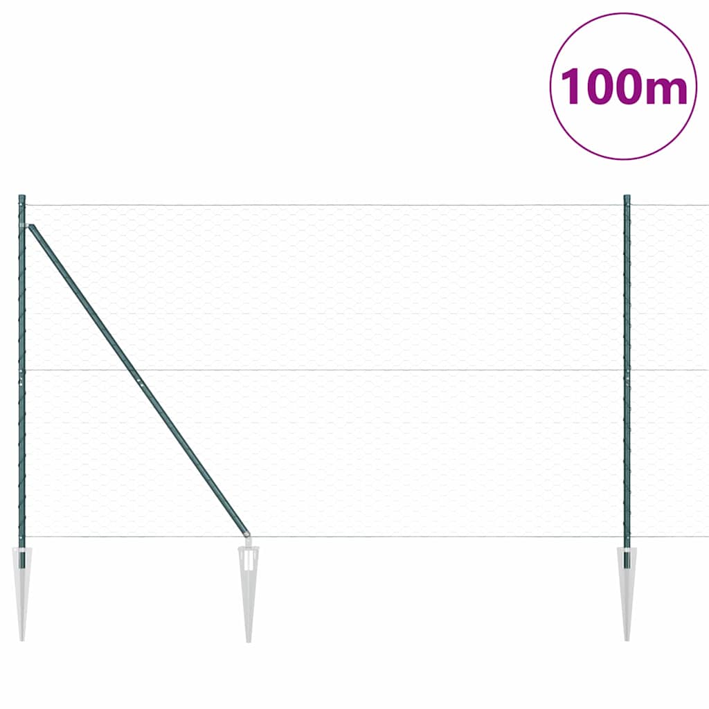 Zavareno žičano ograđivanje s bodljama 100 x 1,6 m (Š x V)