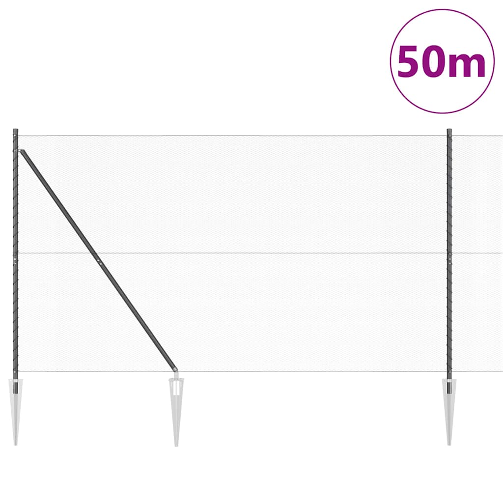 Zavareno žičano ograđivanje s bodljama 50 x 1,6 m (Š x V)