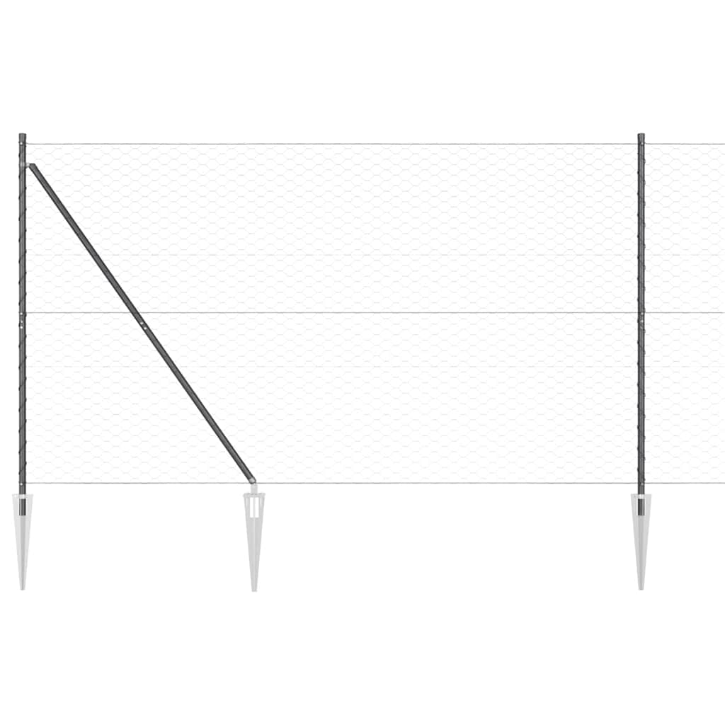 Zavareno žičano ograđivanje s bodljama 50 x 1,6 m (Š x V)