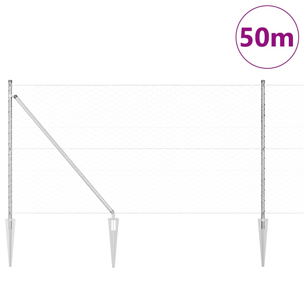 Zavareno žičano ograđivanje s bodljama 50 x 1,4 m (Š x V)