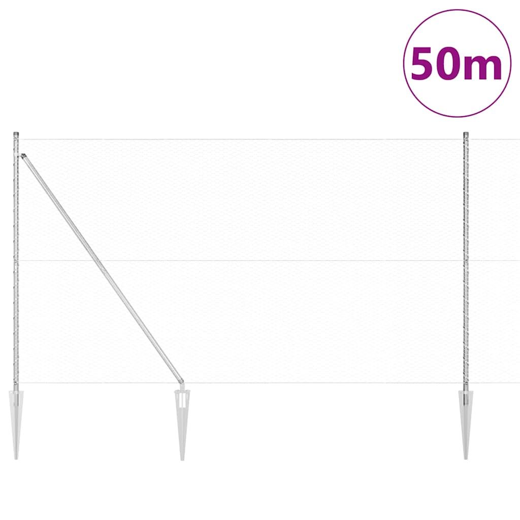 Zavareno žičano ograđivanje s bodljama 50 x 1,5 m (Š x V)