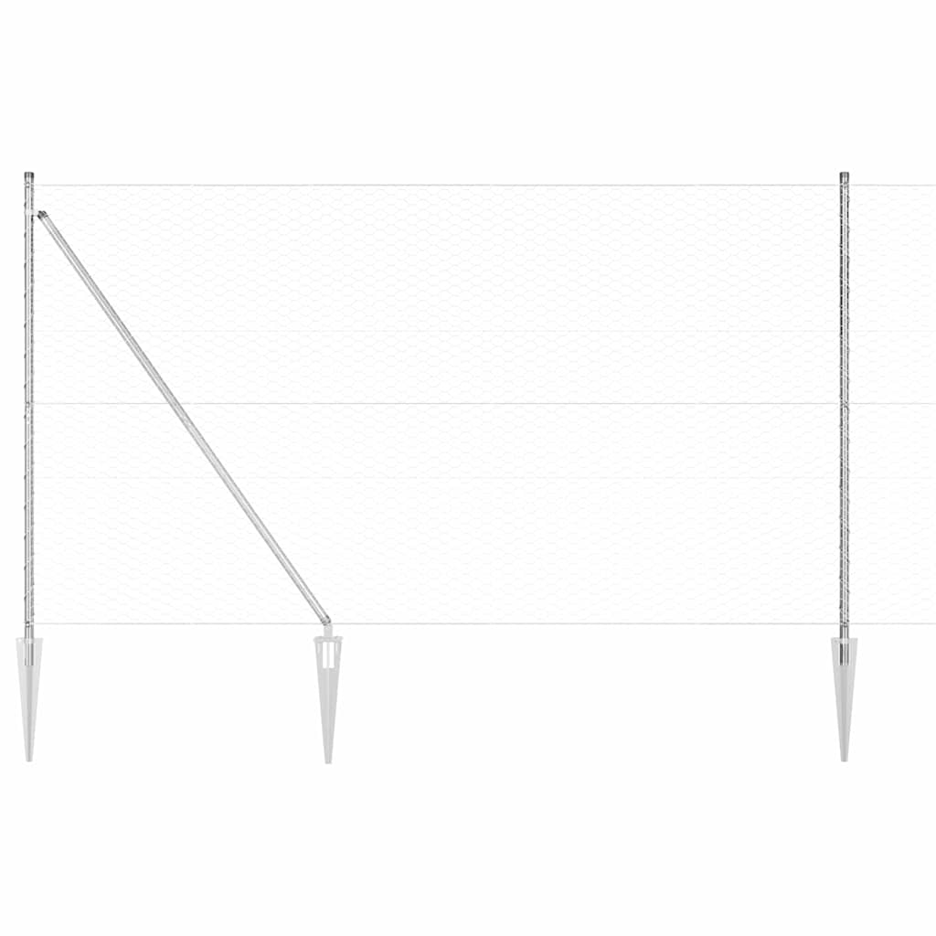 Zavareno žičano ograđivanje s bodljama 50 x 1,6 m (Š x V)