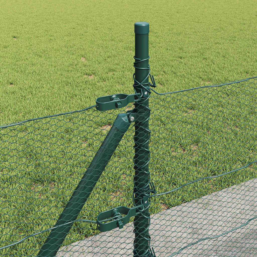 Heksagonalna ograda s betonskom osnovom 10 x 0,4 m Zelena Mreža